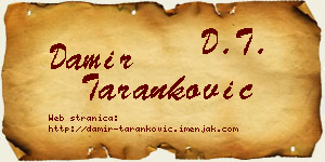 Damir Taranković vizit kartica